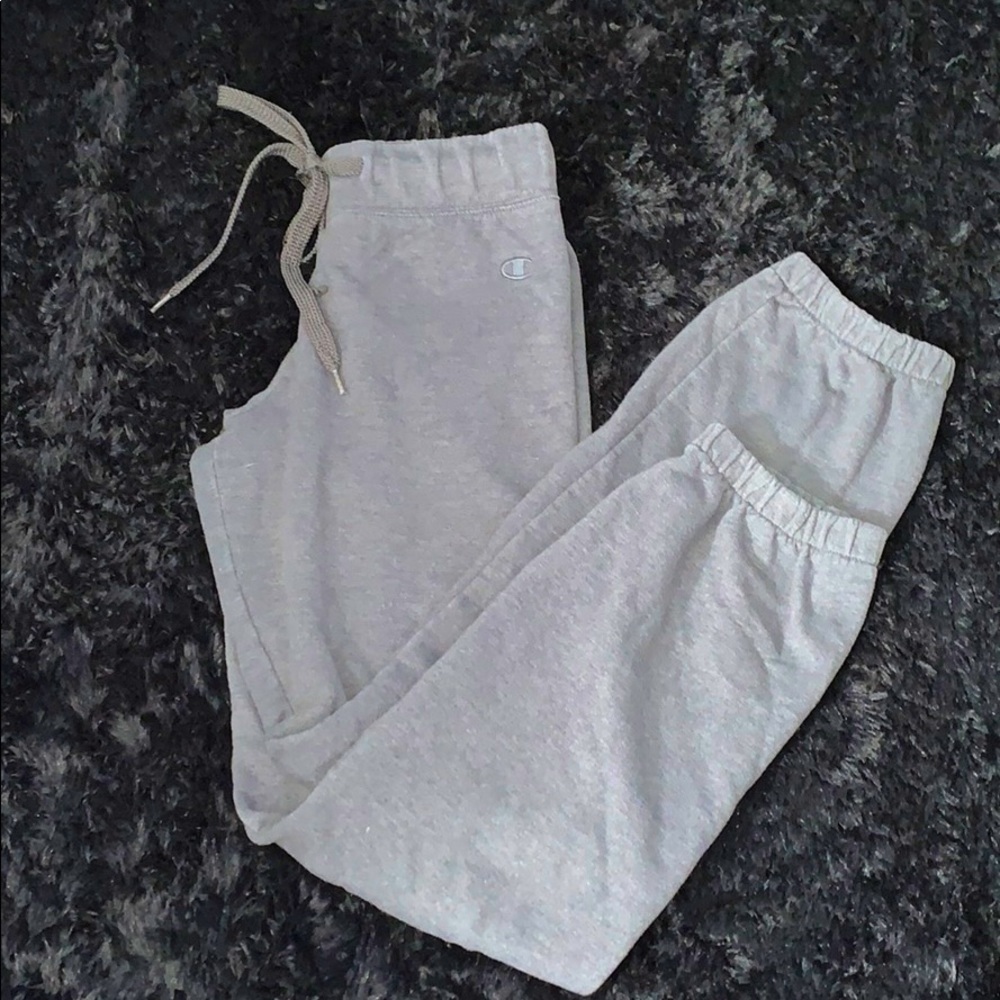 Dark Charcoal Gray Champion Sweatpants